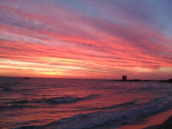 Mar Ionio, tramonto a Porto Cesareo (Prov. Lecce)